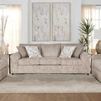 Roundhill Furniture Nason Wide Wale Corduroy Living Room 4-Piece Sofa Set