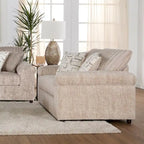 Roundhill Furniture Nason Wide Wale Corduroy Living Room 4-Piece Sofa Set