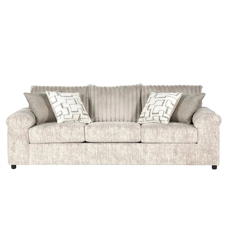 Roundhill Furniture Nason Wide Wale Corduroy Living Room 4-Piece Sofa Set