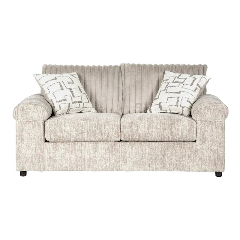 Roundhill Furniture Nason Wide Wale Corduroy Living Room 4-Piece Sofa Set