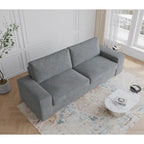 Nowoczesna sofa 80 z tapicerowaną tkaniną, 3-osobowa