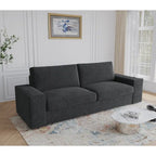 Nowoczesna sofa 80 z tapicerowaną tkaniną, 3-osobowa