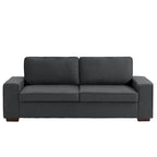 Nowoczesna sofa 80 z tapicerowaną tkaniną, 3-osobowa