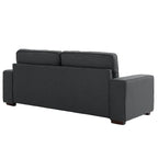 Nowoczesna sofa 80 z tapicerowaną tkaniną, 3-osobowa