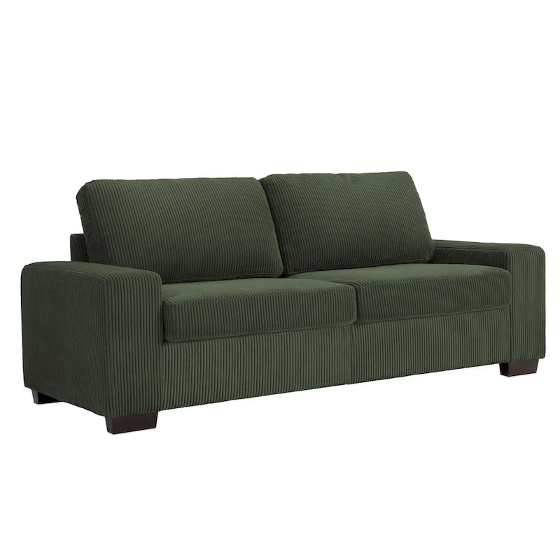 Nowoczesna sofa 80 z tapicerowaną tkaniną, 3-osobowa