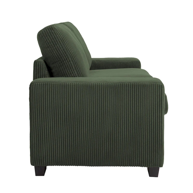 Nowoczesna sofa 80 z tapicerowaną tkaniną, 3-osobowa