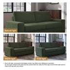 Nowoczesna sofa 80 z tapicerowaną tkaniną, 3-osobowa