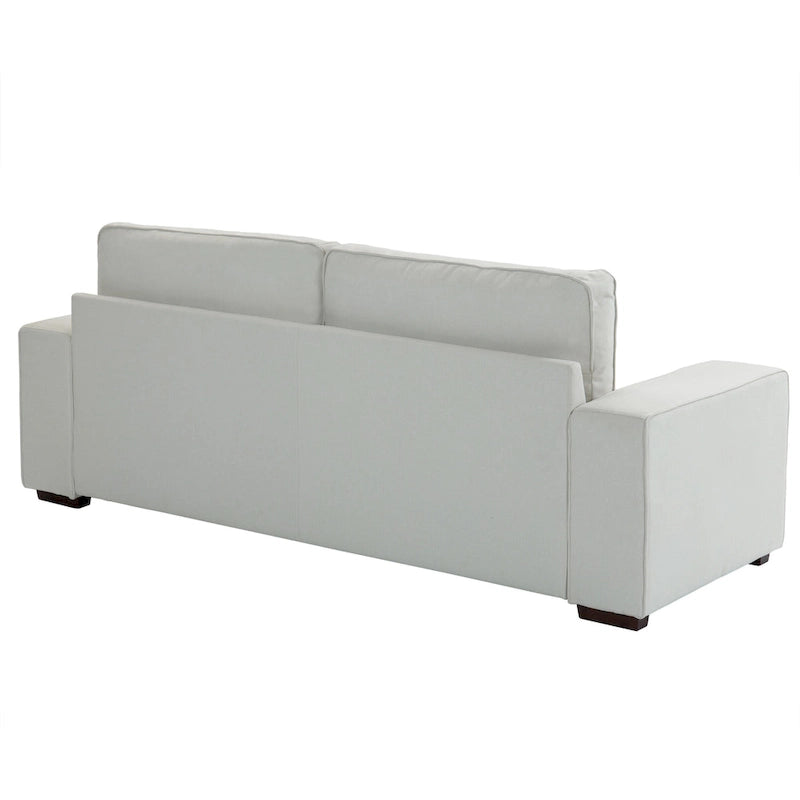 Nowoczesna sofa 80 z tapicerowaną tkaniną, 3-osobowa