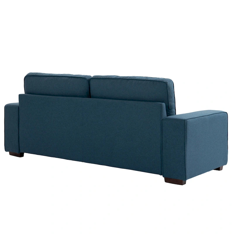 Nowoczesna sofa 80 z tapicerowaną tkaniną, 3-osobowa