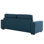 Nowoczesna sofa 80 z tapicerowaną tkaniną, 3-osobowa