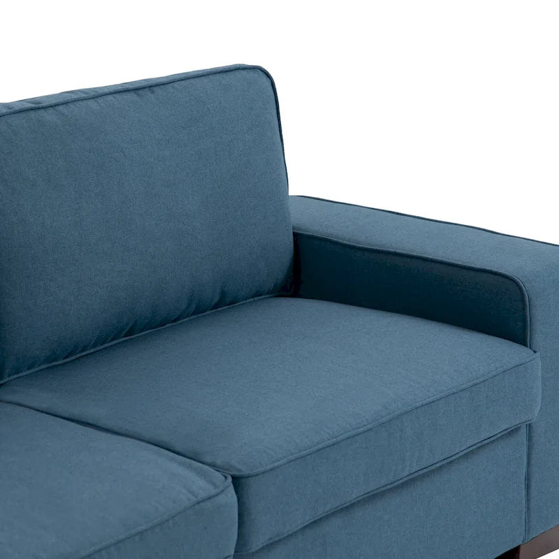 Nowoczesna sofa 80 z tapicerowaną tkaniną, 3-osobowa
