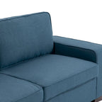 Nowoczesna sofa 80 z tapicerowaną tkaniną, 3-osobowa
