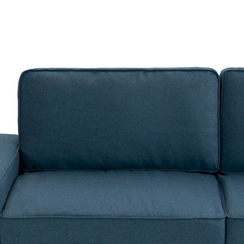 Nowoczesna sofa 80 z tapicerowaną tkaniną, 3-osobowa