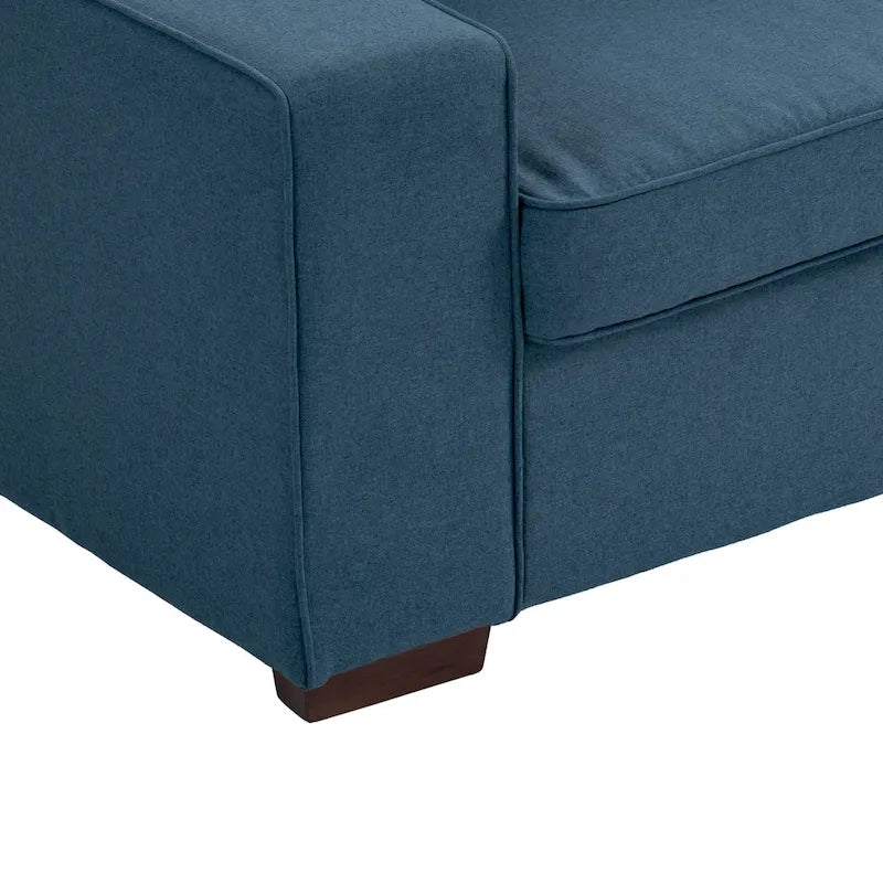 Nowoczesna sofa 80 z tapicerowaną tkaniną, 3-osobowa