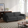 Oversized ribfluwelen woonkamerbank van 90 inch met omkeerbare kussens