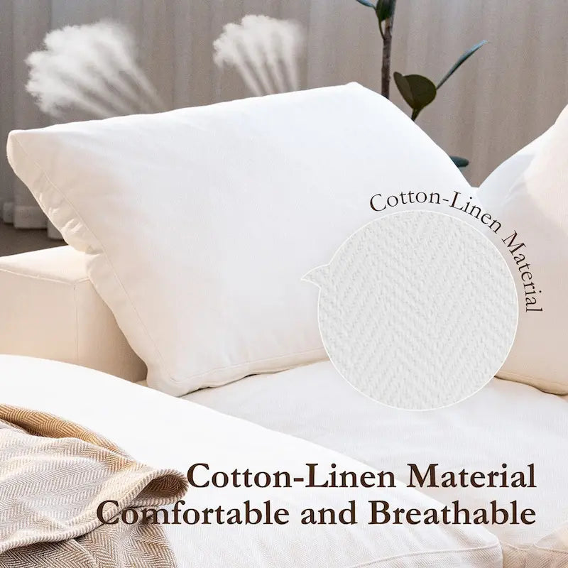 90.56 modulares Cloud-Sofa mit Bezug – Zweisitzer