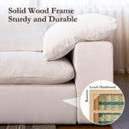90.56 modulares Cloud-Sofa mit Bezug – Zweisitzer