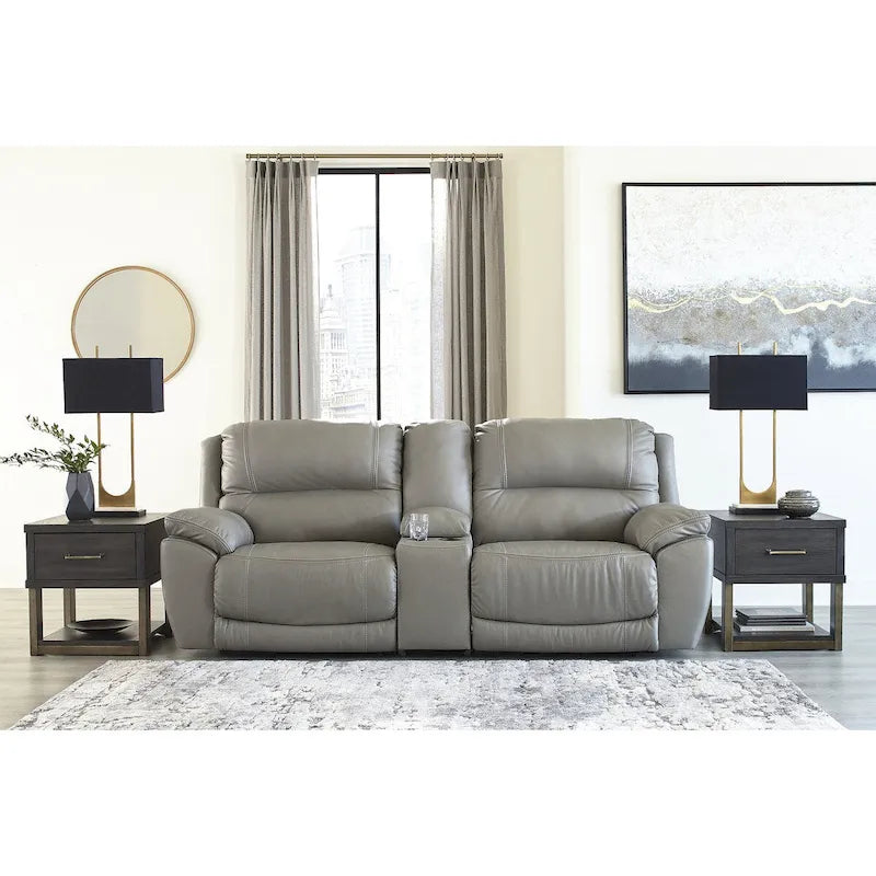 Canapé d’angle inclinable électrique 3 pièces avec console Dunleith de Signature Design by Ashley