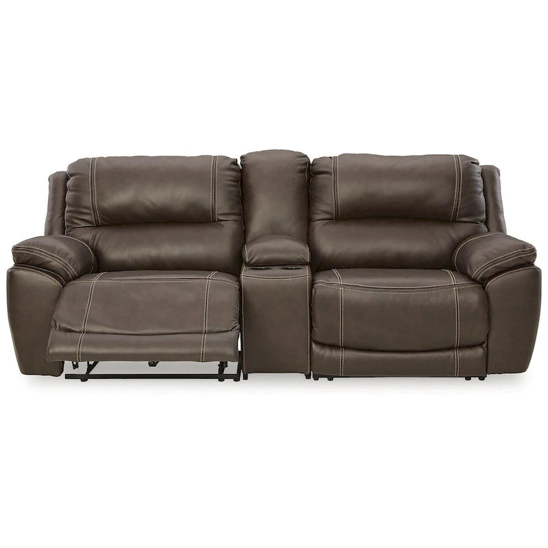 Canapé d’angle inclinable électrique 3 pièces avec console Dunleith de Signature Design by Ashley