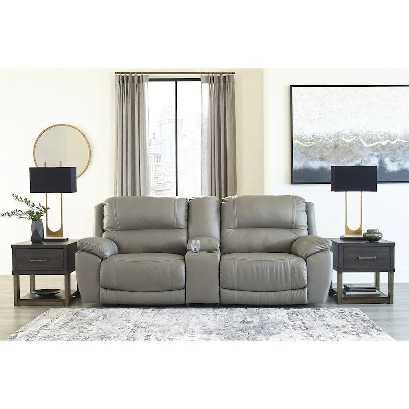 Canapé d’angle inclinable électrique 3 pièces avec console Dunleith de Signature Design by Ashley