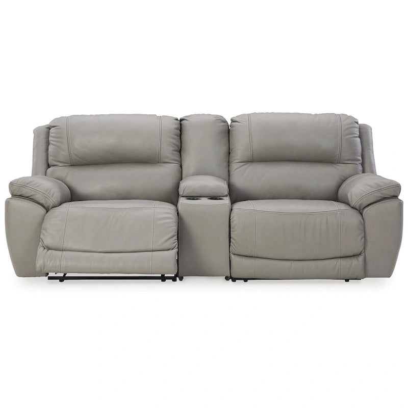 Canapé d’angle inclinable électrique 3 pièces avec console Dunleith de Signature Design by Ashley