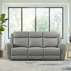 Set reclinabile transizionale Roundhill Furniture Wesley da 2 pezzi, grigio
