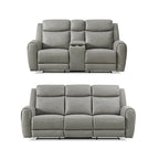 Set reclinabile transizionale Roundhill Furniture Wesley da 2 pezzi, grigio