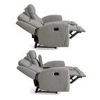 Set reclinabile transizionale Roundhill Furniture Wesley da 2 pezzi, grigio