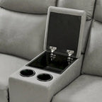 Set reclinabile transizionale Roundhill Furniture Wesley da 2 pezzi, grigio