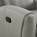 Set reclinabile transizionale Roundhill Furniture Wesley da 2 pezzi, grigio