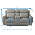 Set reclinabile transizionale Roundhill Furniture Wesley da 2 pezzi, grigio