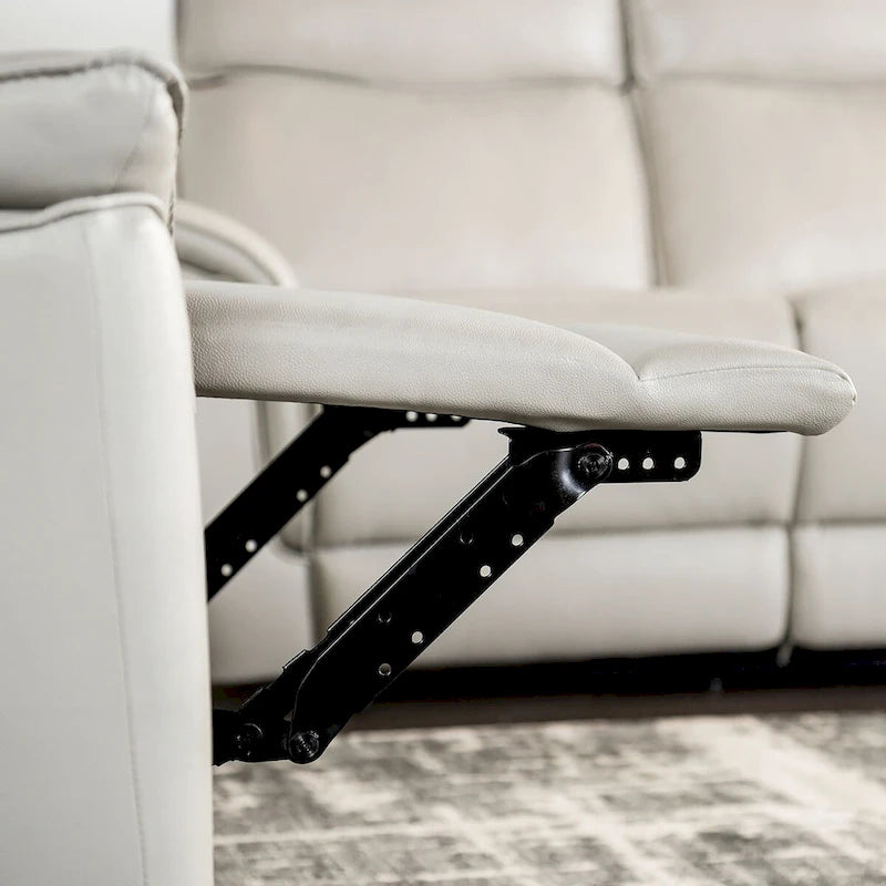 Canapé 2 places inclinable manuellement en cuir assorti Marty de Furniture of America