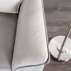 Furniture of America Marty modernes 2-teiliges Wohnzimmer-Sofa-Set in Lederoptik mit manueller Relaxfunktion