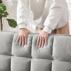 Modernes Zweisitzer-Futon-Sofa aus Samt, ausziehbares Schlafsofa, kleines Zweisitzer-Sofa
