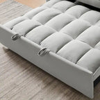 Modernes Zweisitzer-Futon-Sofa aus Samt, ausziehbares Schlafsofa, kleines Zweisitzer-Sofa