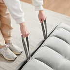 Modernes Zweisitzer-Futon-Sofa aus Samt, ausziehbares Schlafsofa, kleines Zweisitzer-Sofa