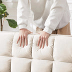 Modernes Zweisitzer-Futon-Sofa aus Samt, ausziehbares Schlafsofa, kleines Zweisitzer-Sofa