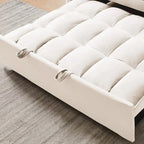 Modernes Zweisitzer-Futon-Sofa aus Samt, ausziehbares Schlafsofa, kleines Zweisitzer-Sofa