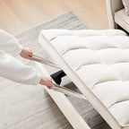 Modernes Zweisitzer-Futon-Sofa aus Samt, ausziehbares Schlafsofa, kleines Zweisitzer-Sofa