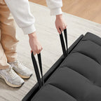 Modernes Zweisitzer-Futon-Sofa aus Samt, ausziehbares Schlafsofa, kleines Zweisitzer-Sofa
