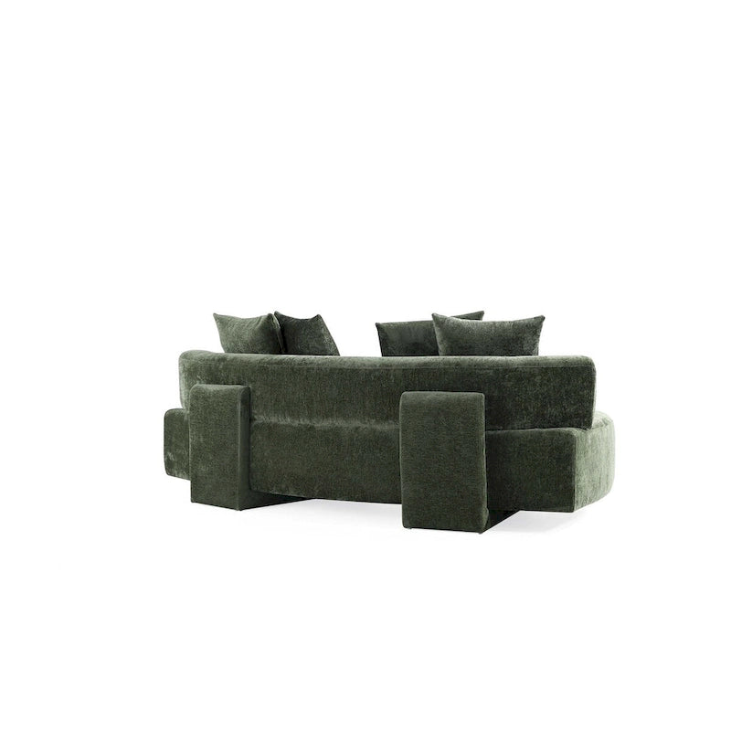 Manhattan Comfort 2-osainen moderni Verandah-chenille-monikäyttösohvasetti