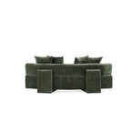 Manhattan Comfort 2-osainen moderni Verandah-chenille-monikäyttösohvasetti