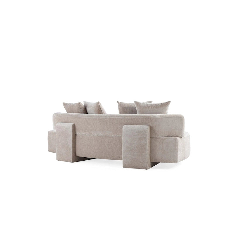 Manhattan Comfort 2-osainen moderni Verandah-chenille-monikäyttösohvasetti