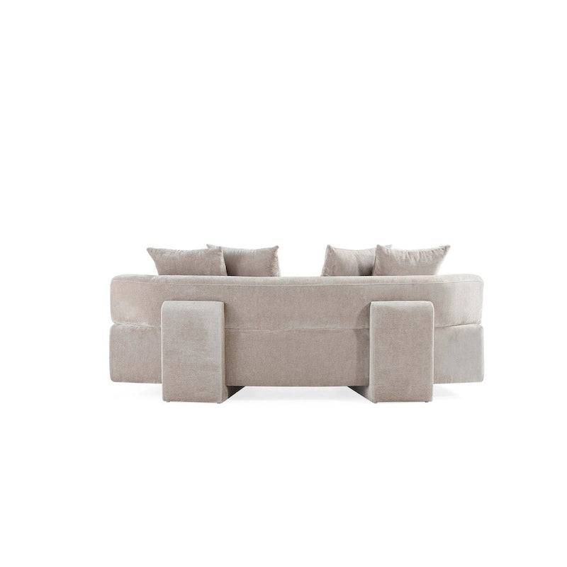 Manhattan Comfort 2-osainen moderni Verandah-chenille-monikäyttösohvasetti