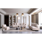 Conjunto de sofás moderno de chenilla Verandah de 3 piezas de Manhattan Comfort