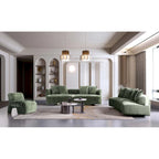 Conjunto de sofás moderno de chenilla Verandah de 3 piezas de Manhattan Comfort