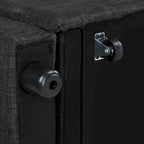 Nowoczesna rozkładana sofa dwuosobowa o długości 76.5, z pikowanym obiciem, funkcją spania i rozkładanym siedziskiem