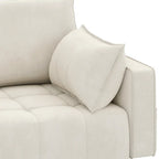 Moasis 56 Velvet Tufted Loveseat Sofa with Button Tufted Seat and Side Storage Pocket