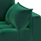 Moasis 56 Velvet Tufted Loveseat Sofa with Button Tufted Seat and Side Storage Pocket