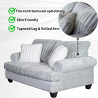 Roundhill Oasis 2-teiliges Wohnzimmer-Set, Sofa und Zweisitzer